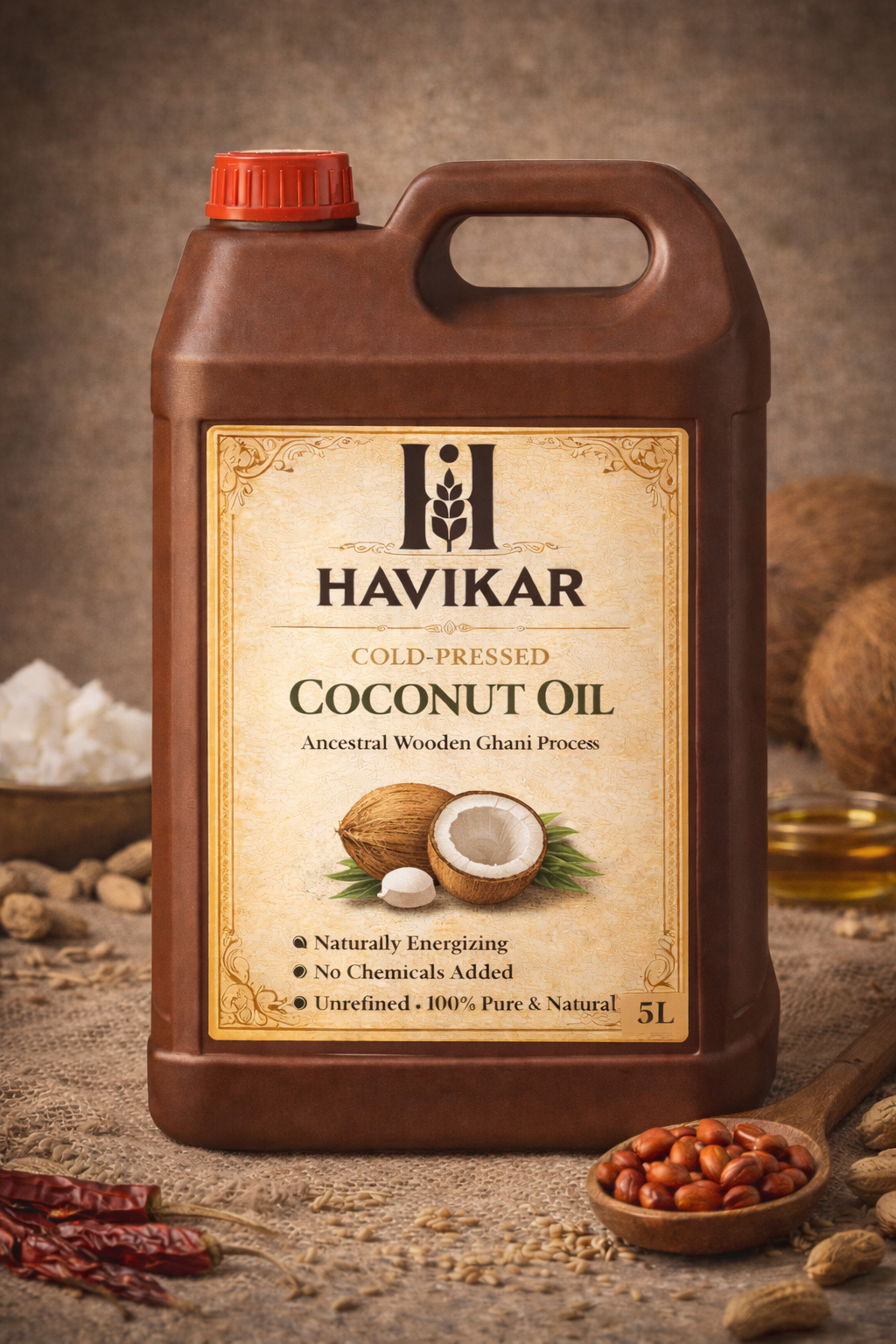 Havikar Cold Pressed Coconut Oil - Thumbnail 1