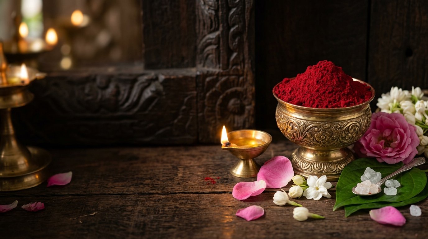 Mantrakshata Rose Kumkum serving inspiration