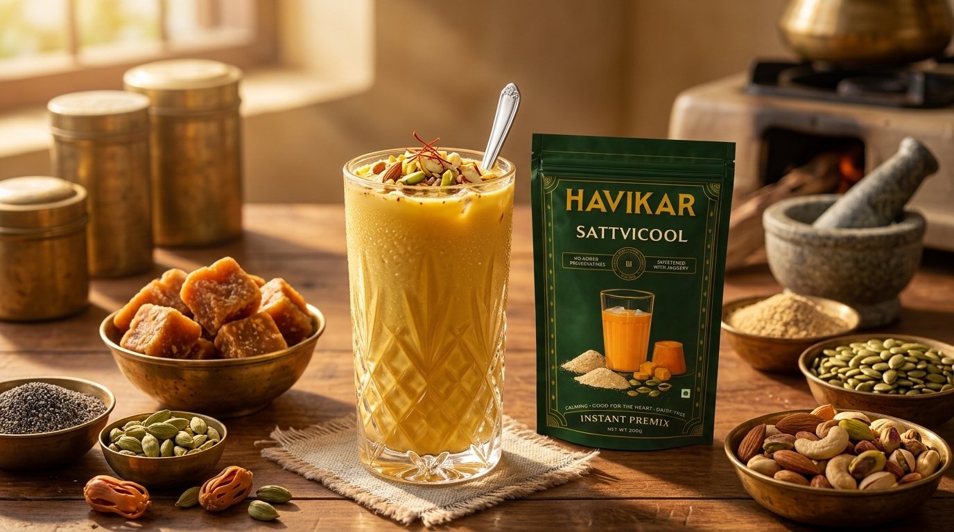 HAVIKAR Sattvicool (A Refreshing Herbal Drink) serving inspiration