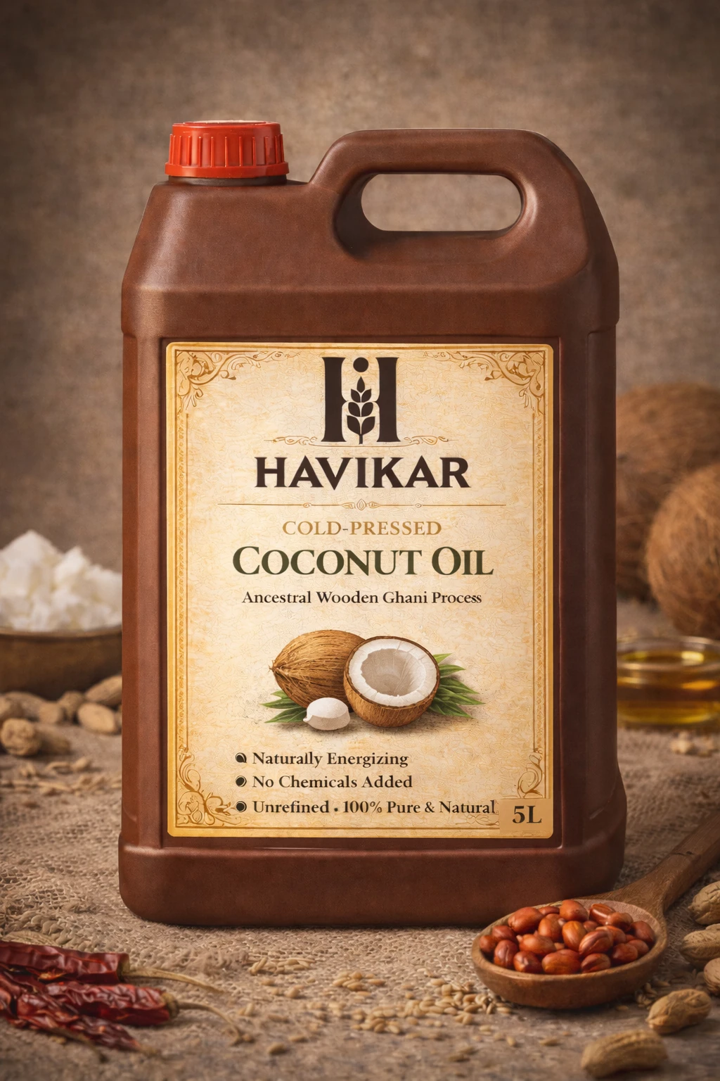 HAVIKAR Cold Pressed Coconut Oil
